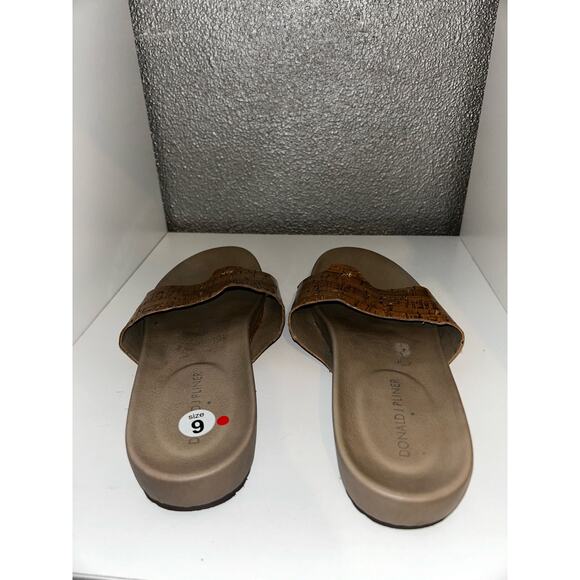 Donald J Pliner Twigi Scandi GoblinCore Fairycore Hippie Cork Thong Sandals Slid - Picture 6 of 6